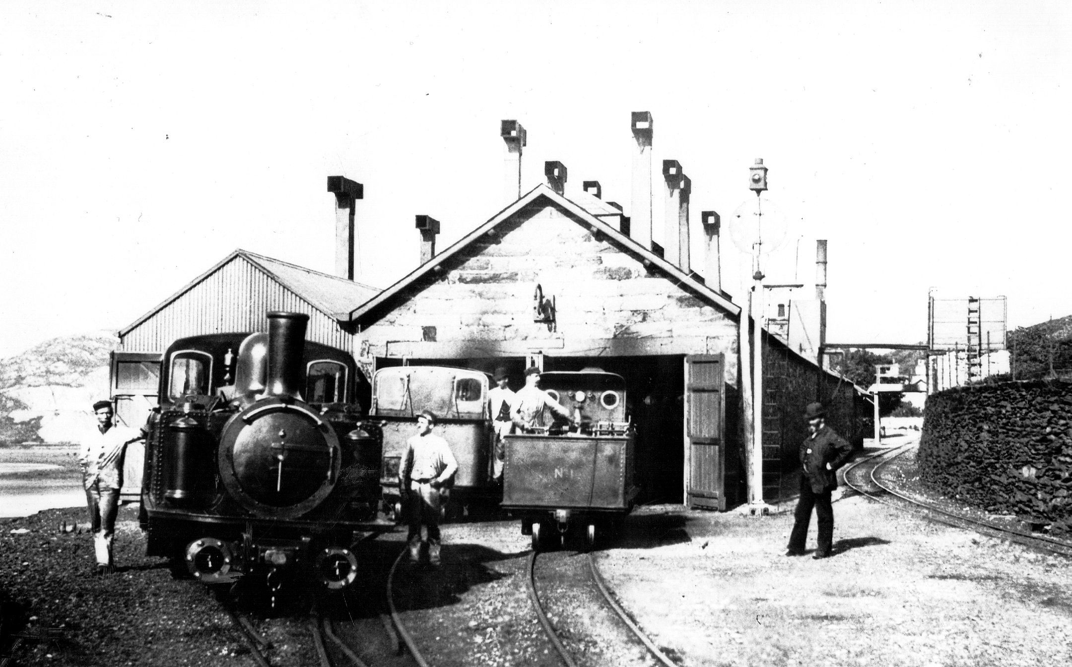 NGRS Collection 3 - Ffestiniog Rly - undated poss late 1800s - Locos Merddin Emrys Moel Tryfan Princess at  - RH Bleasdale.jpg
